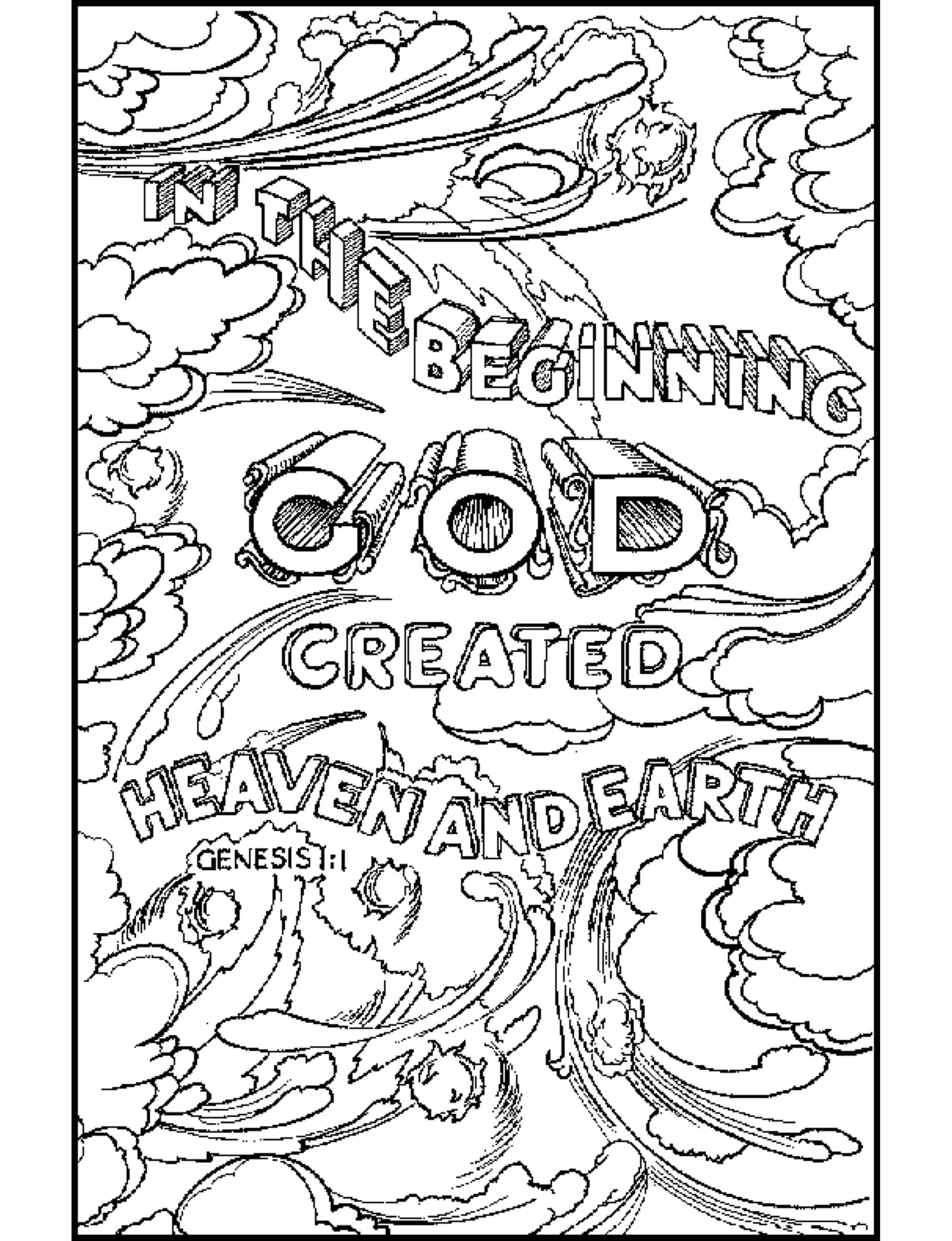 christian coloring pages with verses - photo #7