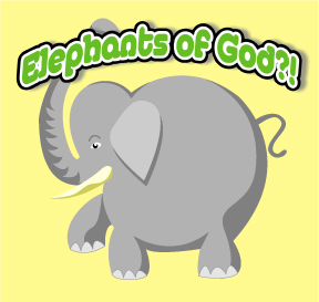 Bible Verse Games for Preschoolers for 1 John 3:1: Elephants of God