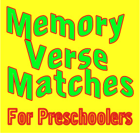 Memory Verse Games for Preschoolers: Memory Verse Matches