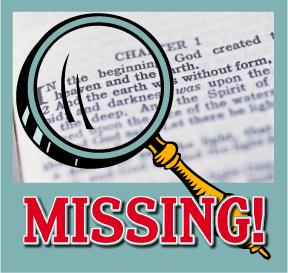 Missing!:  A Super Bible School Activity for Elementary Kids