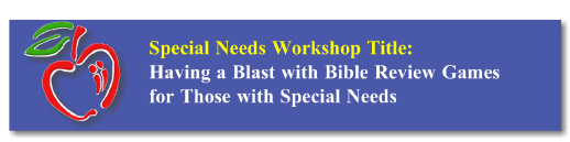 Workshop Button: SPED Bible Review Games