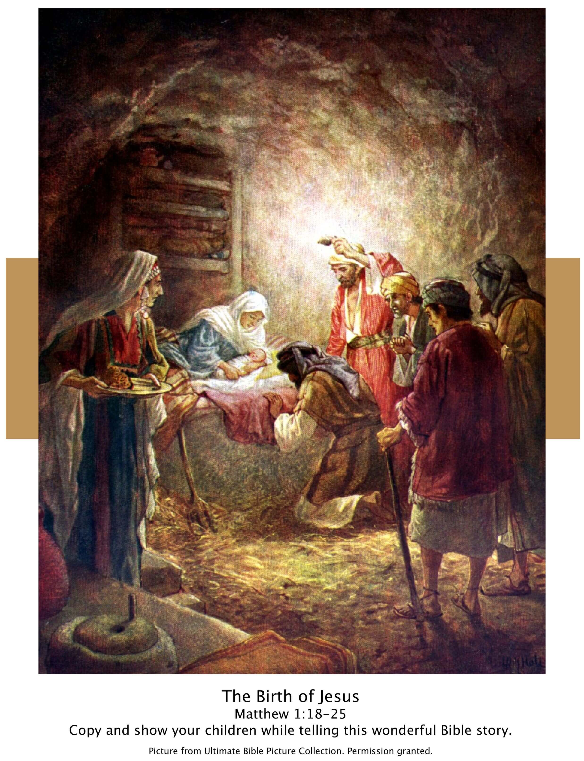 Bible Story Pictures   The Birth of Jesus   The Scripture Lady