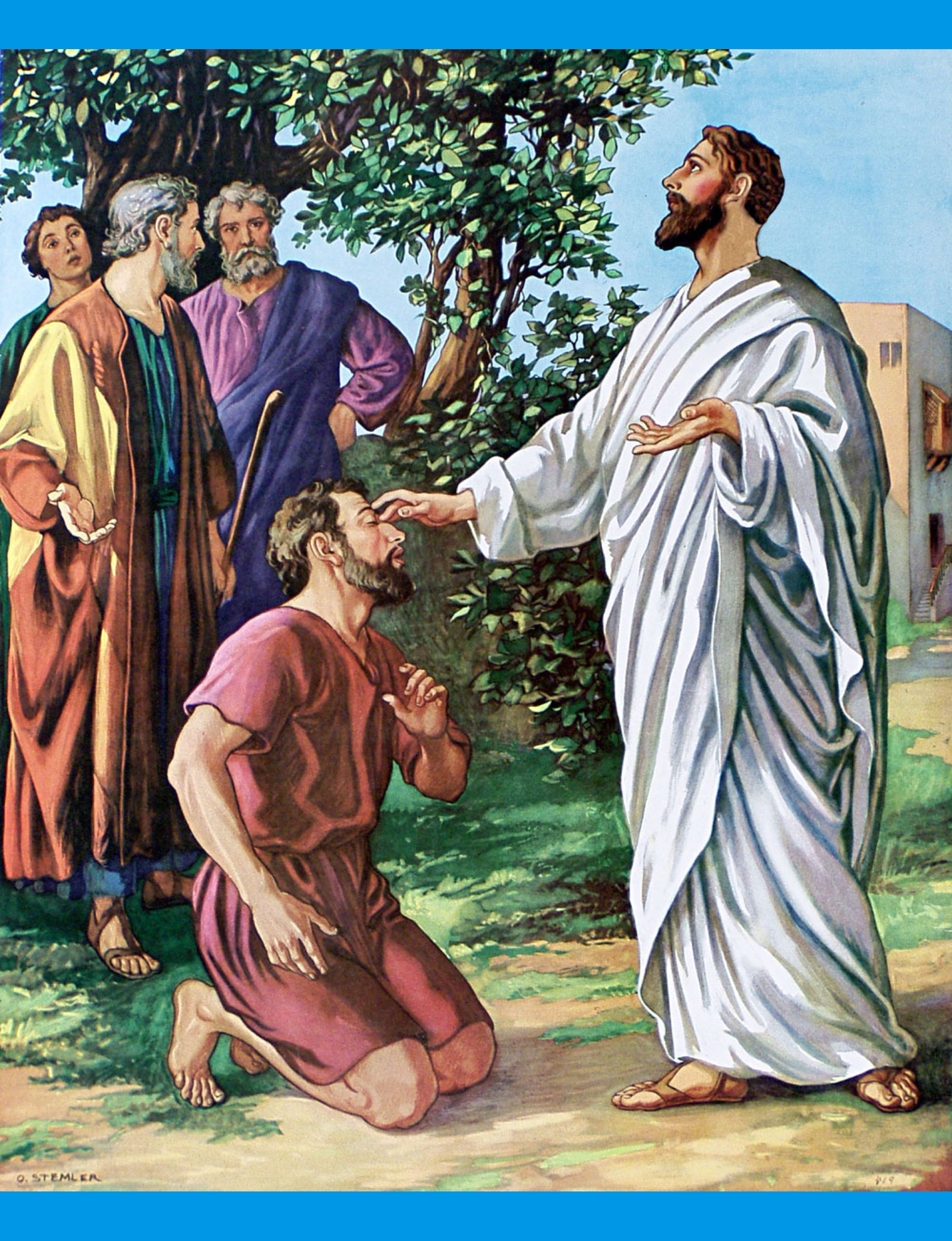 Jesus Heals Blind Men Before - The Scripture Lady