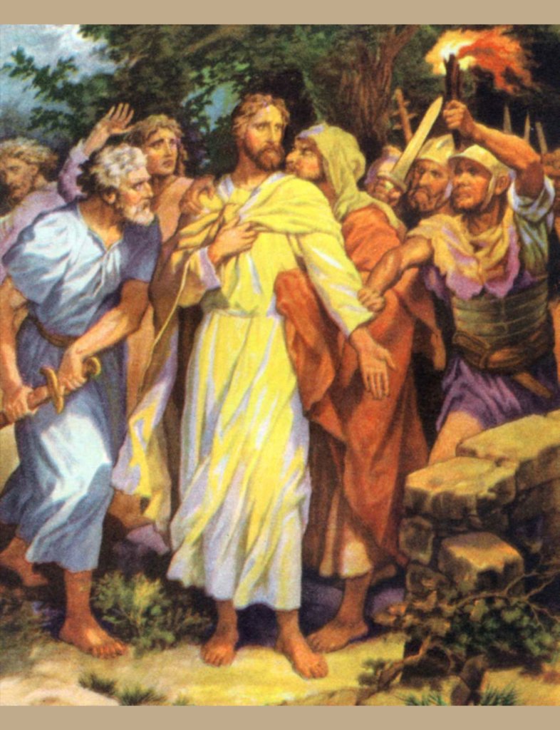 Jesus Kissed by Judas Easter Pic - The Scripture Lady
