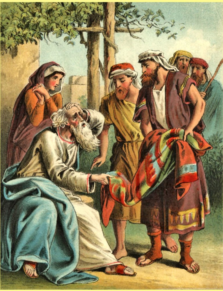 Joseph Pic Jacob Sees Robe - The Scripture Lady