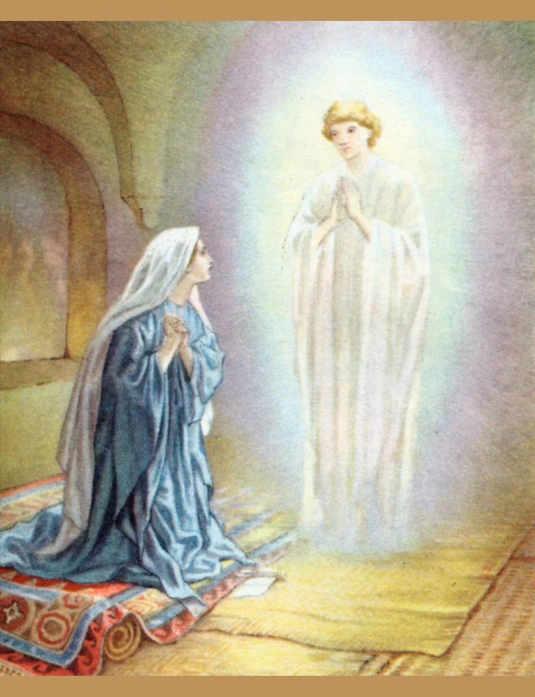 angel visits mary bible verse
