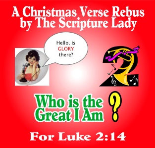 Bible Verse Rebus for Luke 2:14 – A Christmas Verse