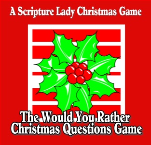 Christmas Would You Rather Game for Kids Printable Christmas 