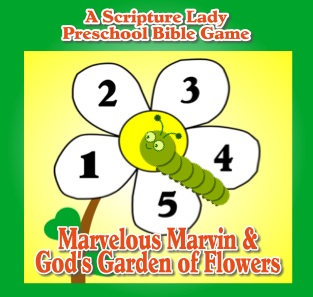 “Marvelous Marvin and God’s Garden of Flowers Bible Game” for Preschoolers