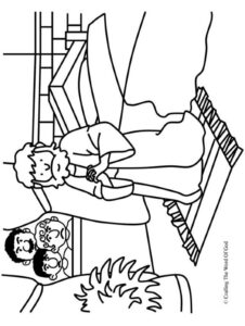 Daniel Coloring Page 2 - The Scripture Lady