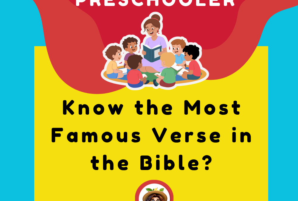5 Ways to Creatively Teach John 3:16 to Preschoolers